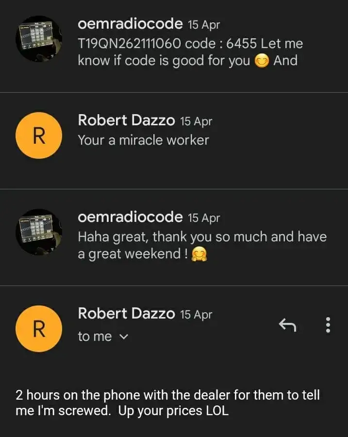 Customer review