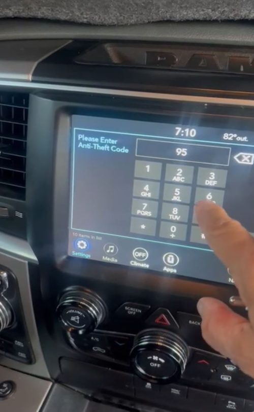 Customer review - RAM 2018 Uconnect 4C radio code - god bless your talent